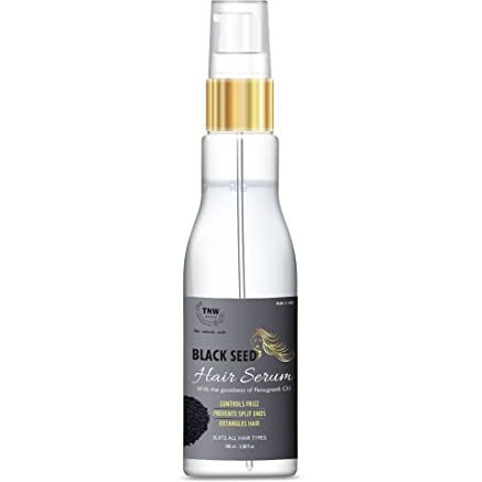 TNW-The Natural Wash Black Seed Hair Serum forDry & Frizzy Hair | Gives Smooth Silky Touch & Instant Shine And Softness Enriched with Fenugreek & Essential Oils 100ml (Serum)