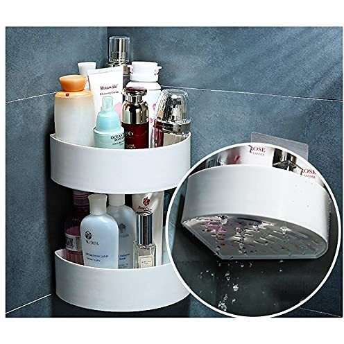 MorivaHomes Multipurpose Acrylic Wall Mount Bathroom Bathroom Shelf For Wall Corner Shelf Soap Holder(White,2 Bathroom Shower Shelf + 2 Soap Dish Holder + 2 Bathroom Corner Shelf)