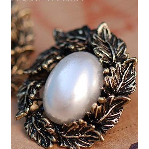 Shining Diva Cinderella Collection Metal Stud Earring For Women (White) (R1450Er)