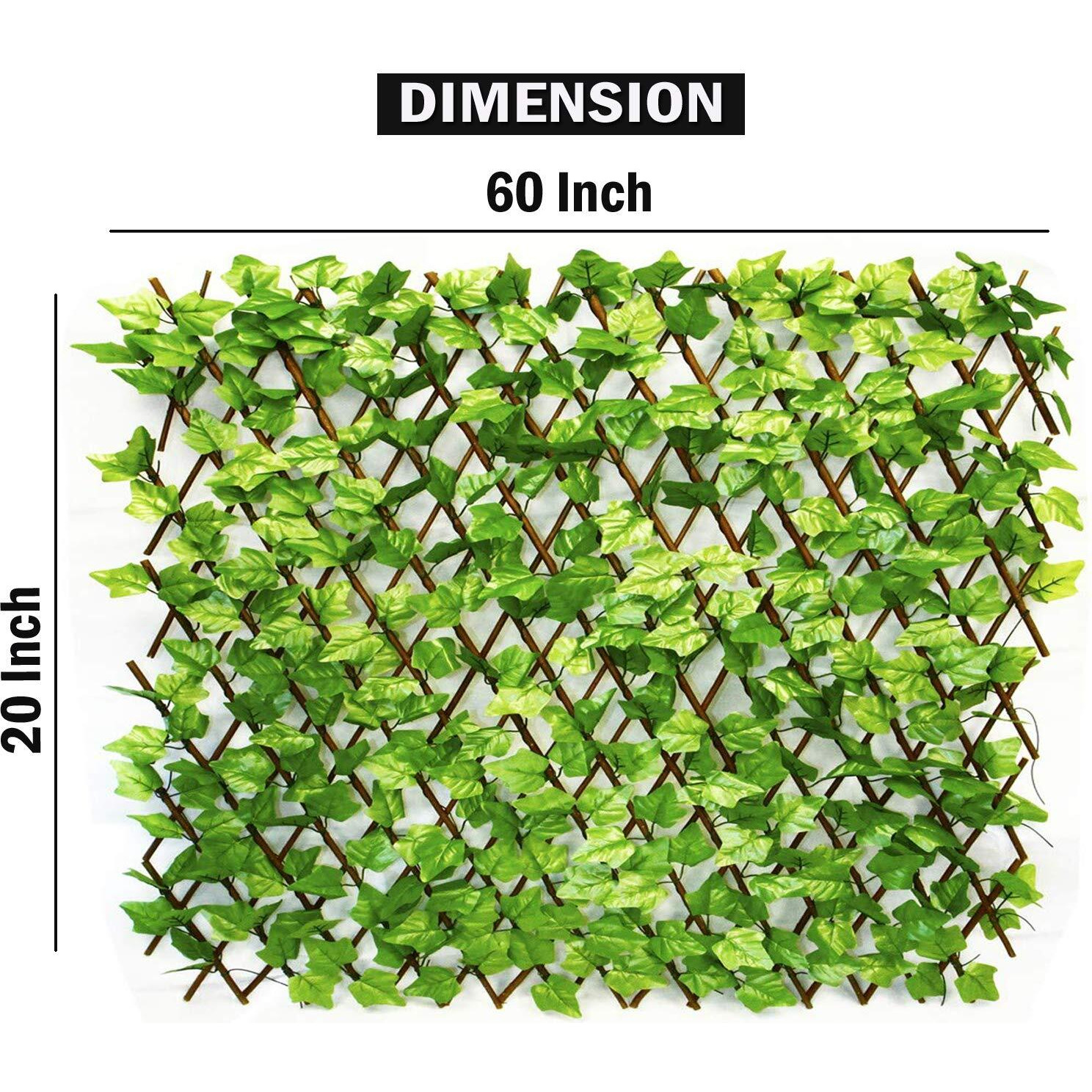 Go Hooked Plastic Artificial Grass Fence Green Durable Plastic Realistic Versatile Easy Install Weather Resistant Decorative Plastic Artificial Grass UV Protected 2 Piece