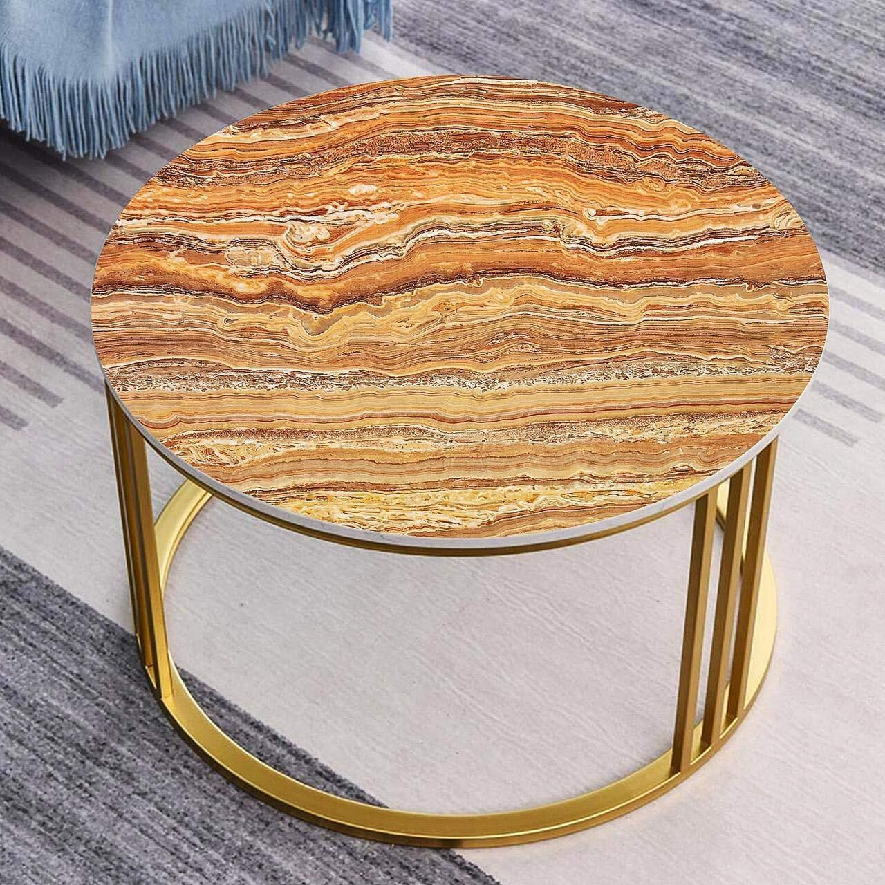 ELTON Vinyl Self Adhesive Jade Strip Marble Gloss Wallpaper, 16 x 96 Inch