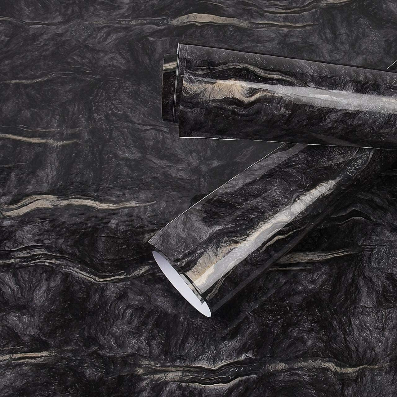 Elton Premium Lovely Marble Furniture Film Interior Film Wallpaper for Cupboard Door, Almirah, Fridge, Tabletop, Wall, Floor, DIY & Other Renovation Projects  16 X 96 Inch