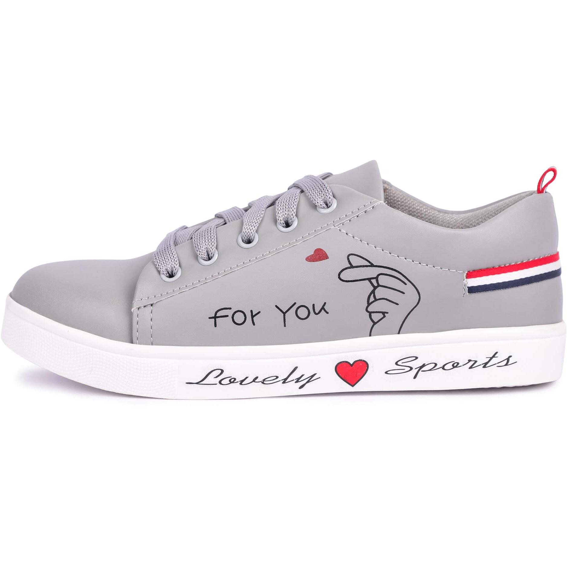 Longwalk Women Casual Sneakers Shoes Grey