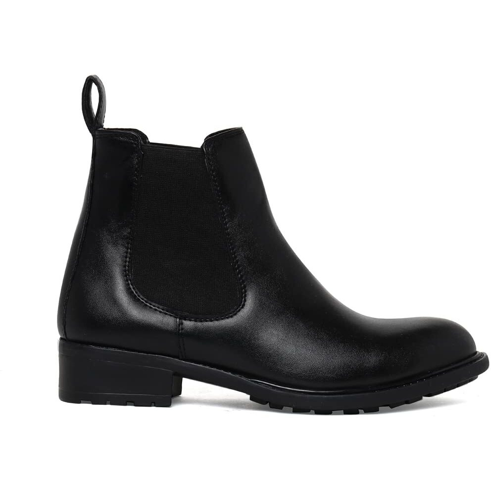 Bruno Manetti Women s Black Mid Ankle Length Zip Closure Boots, Size 4  Stylish & Comfortable Footwear for Every Occasion