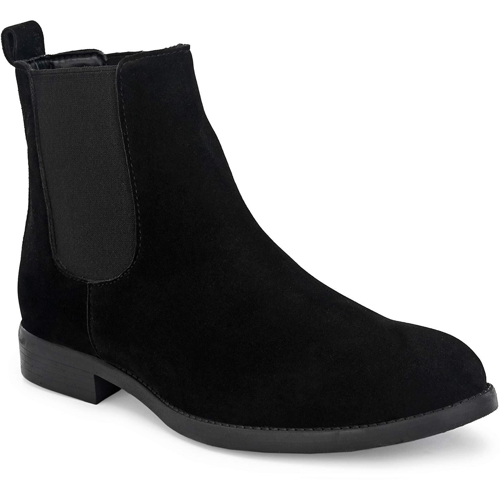HiREL S Men s Premium Suede Chelsea Ankle Boots|Soft Cushioned Insole |Slip-Resistance|Dynamic Feet Support|Arch Support Boots For Men