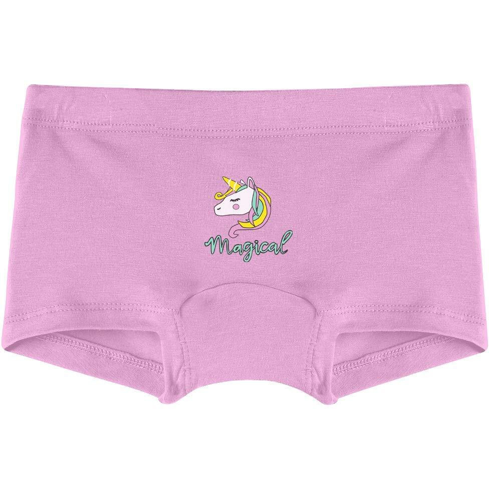 Real Basics Girls Cotton Boyshorts (Pack of 3)(RB-GirlsShorts-Unicorn-1112-P3_Multicolored_11 Years-12 Years)