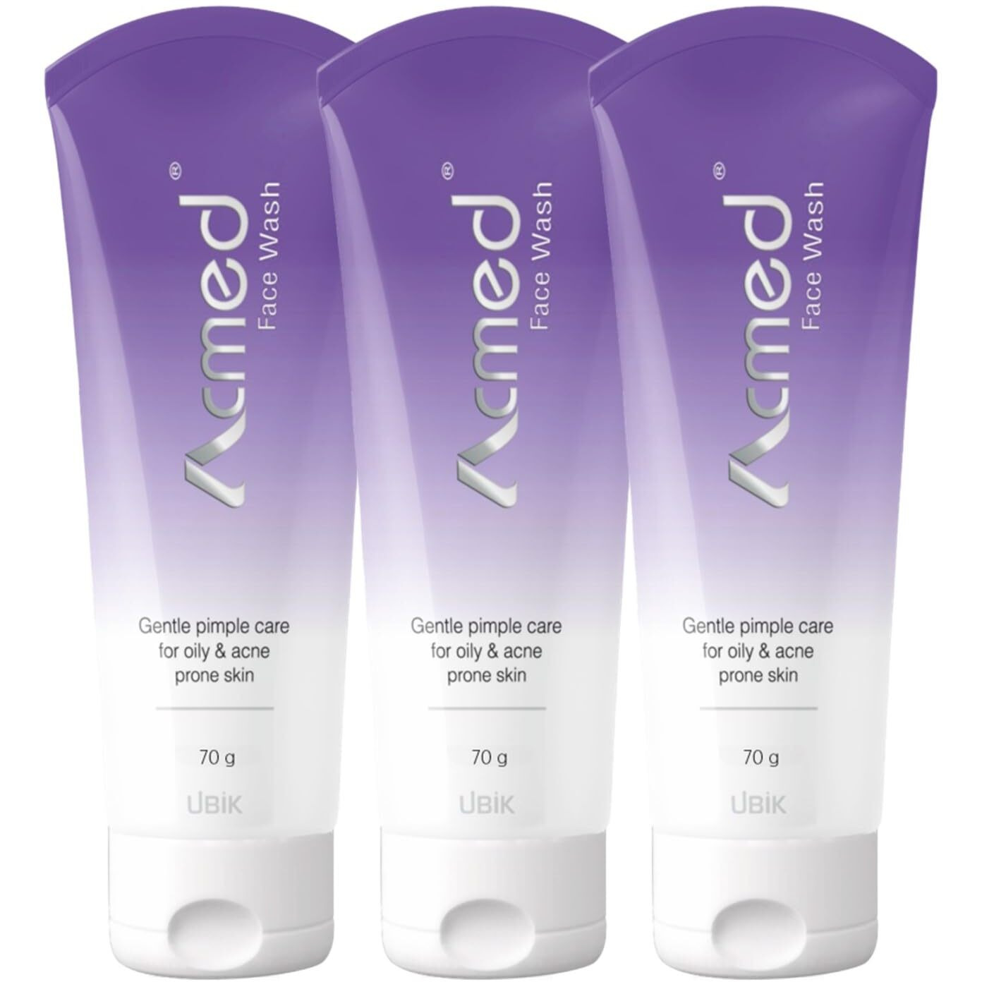 Acmed Pimple Care Face Wash for Acne Prone Skin (70grams)  Pack of 03