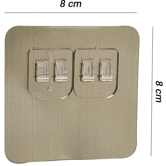 Volo Magic Adhesive Sticker For Bathroom Self Corner Shelves Pack Of 6 Pcs (Size- 6X13.6 Cm) - Plastic, Multicolor