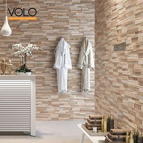 Volo Magic Adhesive Sticker For Bathroom Self Corner Shelves Pack Of 4 Pcs (Size- 6X13.5 Cm) - Ceramic, Multicolor