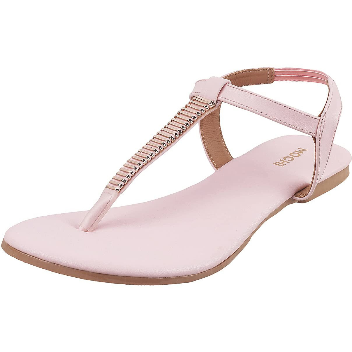 Mochi Womens Synthetic Pink Sandals (Size (3 UK (36 EU))