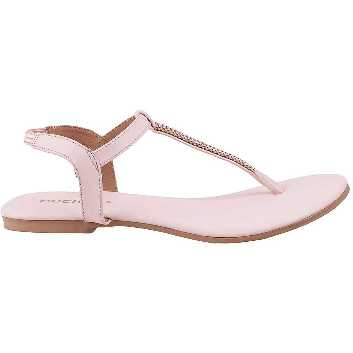 Mochi Womens Synthetic Pink Sandals (Size (3 UK (36 EU))