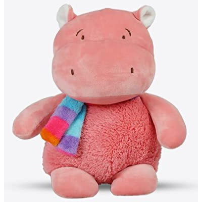 Mirada Cute Coral Scarf Hippo Soft Toy for Girls/Kids | Stuffed Plush Animal | - 25cm