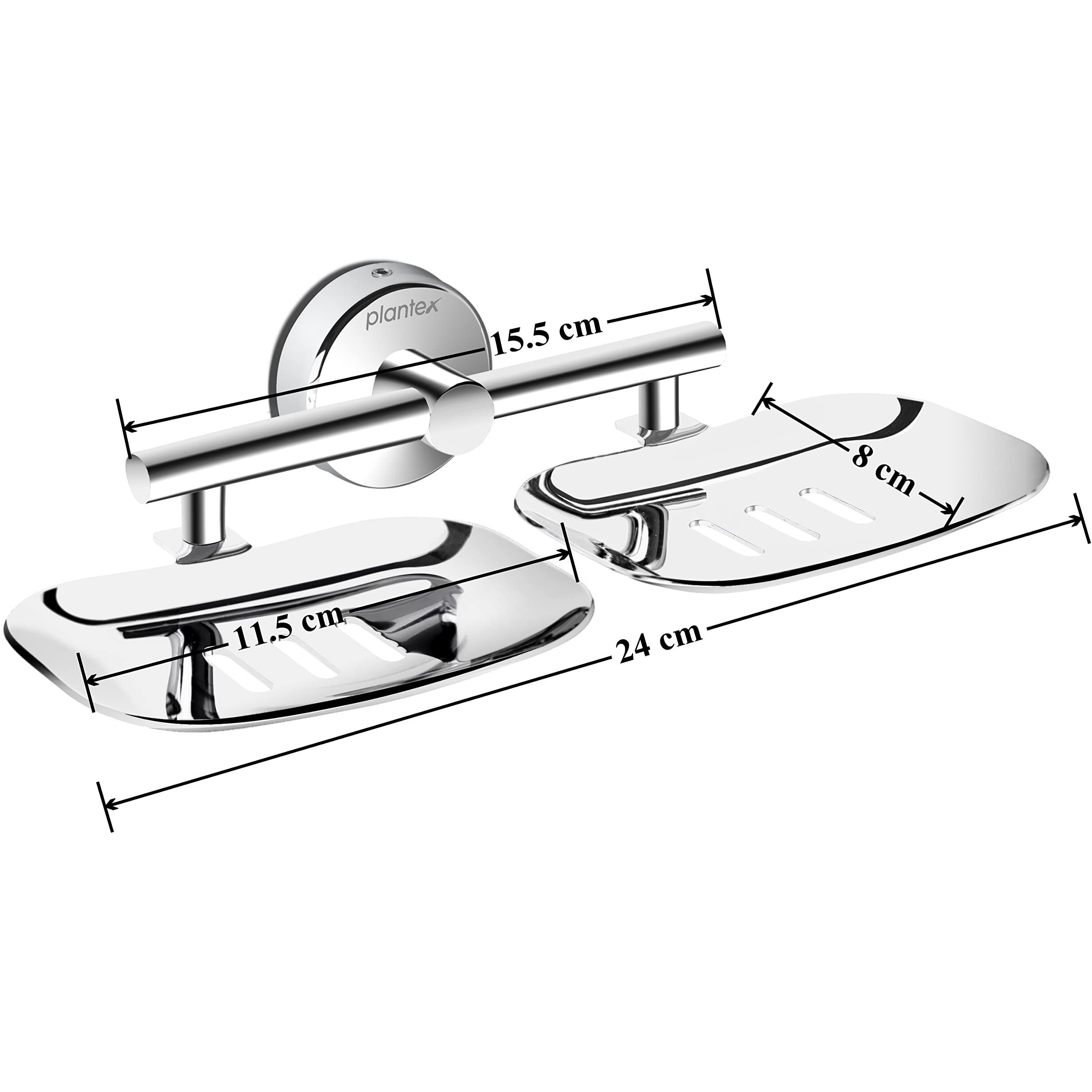 Plantex Galaxy 304 Grade Stainless Steel Bathroom Soap Holder for Bathroom/Soap Stand/Soap Dish for Bathroom Accessories (Chrome)