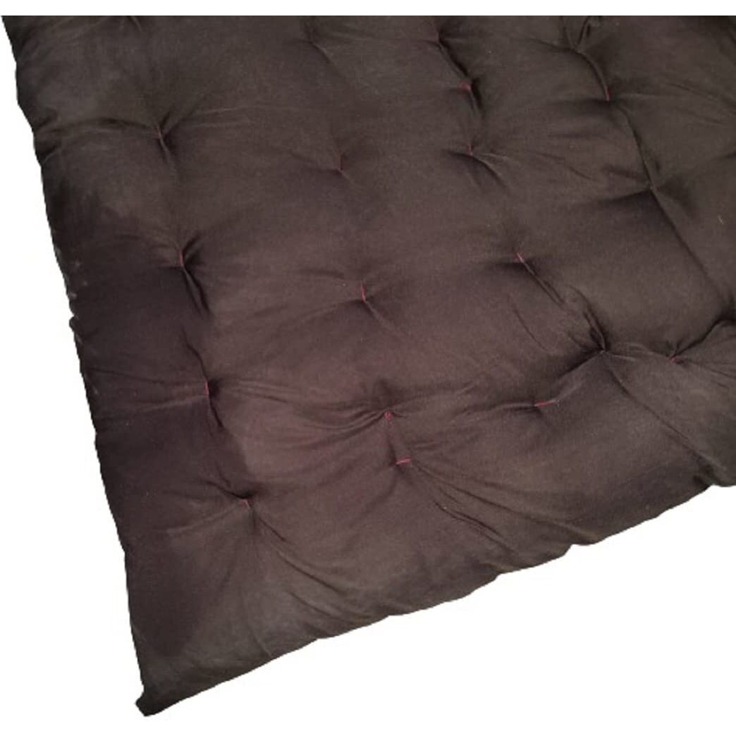 ATOOTFUSION Soft Single Bed Brown Color Cotton Quilt | Foldable Light Weight Filled Single Firm Cotton Quilt Mattress| Gadda (Solid Coloured, 1 Sleeping Capacity, 3 x 6 ft or 72 x 36 Inches) (Brown)
