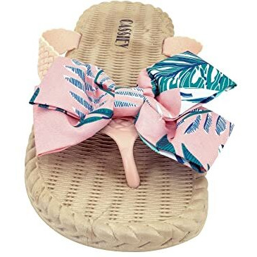 CASSIEY Fashion Slippers For Women Slipper Fancy Design Slip On Flats- Pink, 6 Uk