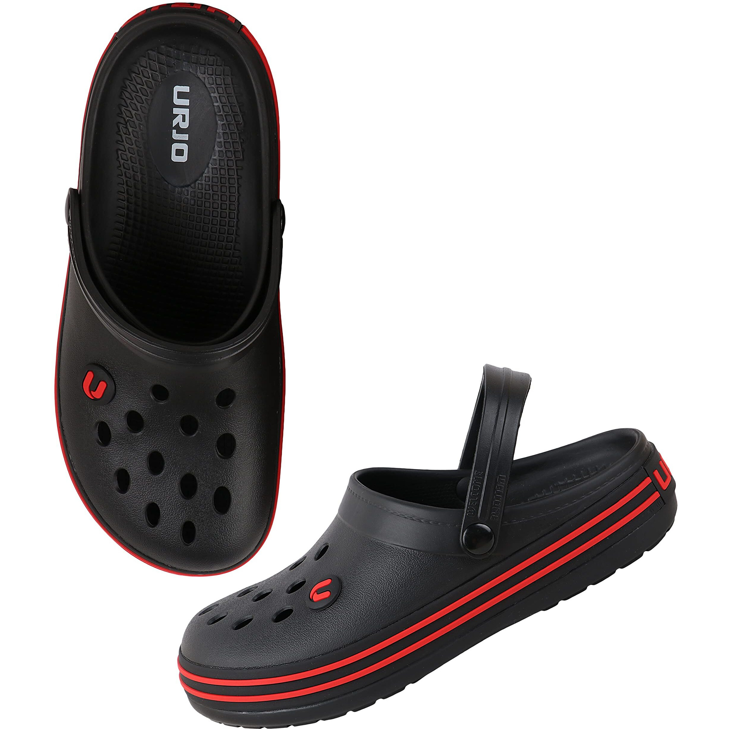 URJO Nero Red Clog (Men_Skipper), 6 UK (Pack of 1)