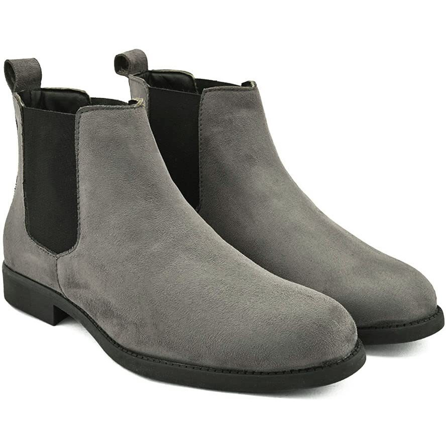 HiREL S Men s Premium Suede Chelsea Ankle Boots|Soft Cushioned Insole |Slip-Resistance|Dynamic Feet Support|Arch Support Boots For Men