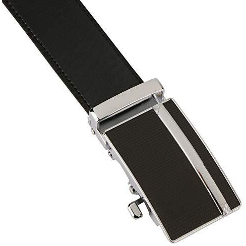 Labnoft Men s Auto Lock Pu Leather Belt (BELT-012-XL) (Black)