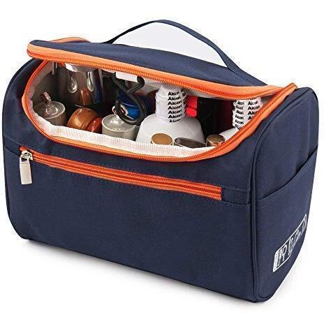 Rabbonix Cosmetic Makeup Organizer Toiletry Bag for Women & Men | Blue | Pack of 01