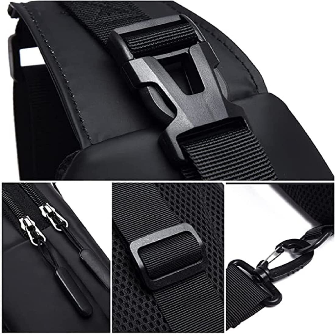 BRIGATTES Sling Bag for Men Crossbody Bag Chest Bag for Men Mobile Bag One Side Bag for Upto 8-inch iPad with Earphone Port Water-resistant for Daily Use Small Items