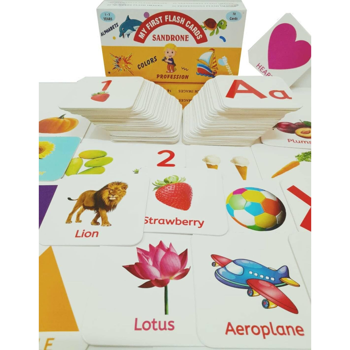 Gurukanth Premium All in One Flash Cards for Kids Toys for 1-6 Years Old Boy and Girls (Laminated Non-Tearable flashcards - Water Proof) | Early Learning Montessori Toy for 1 2 3 4 5 6 Year Old