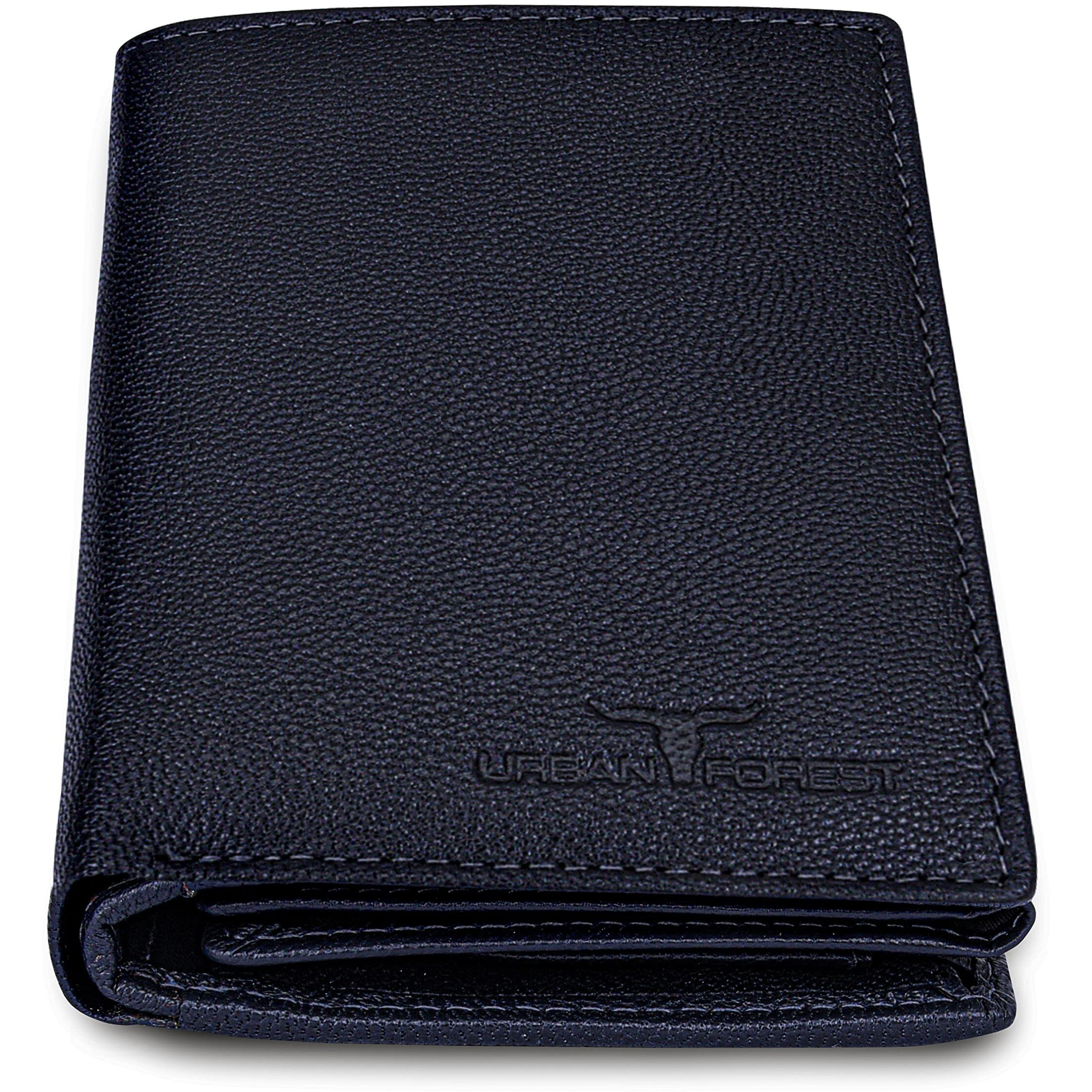 URBAN FOREST Toronto Dark Blue Mens Leather Wallet