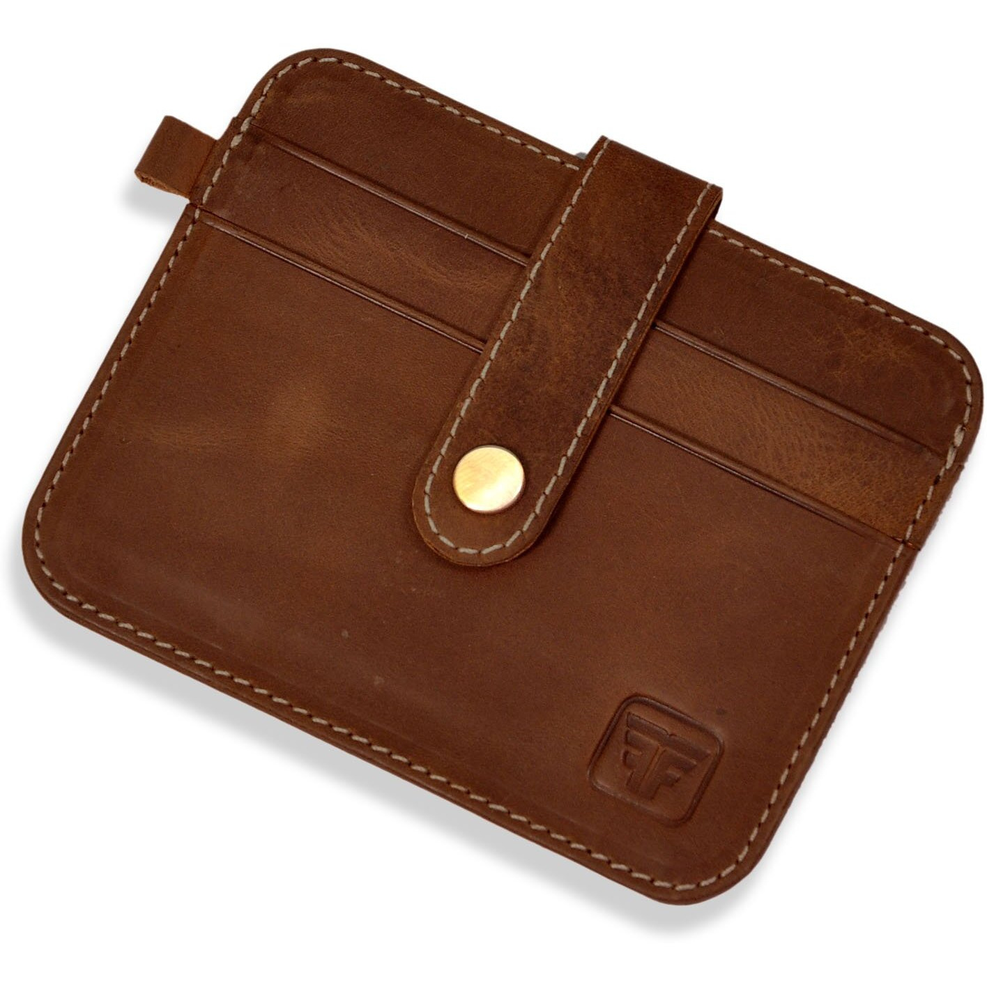 FASHION FREAK Card Holder for Men - Slim Leather Credit/ATM Card Wallet for Men