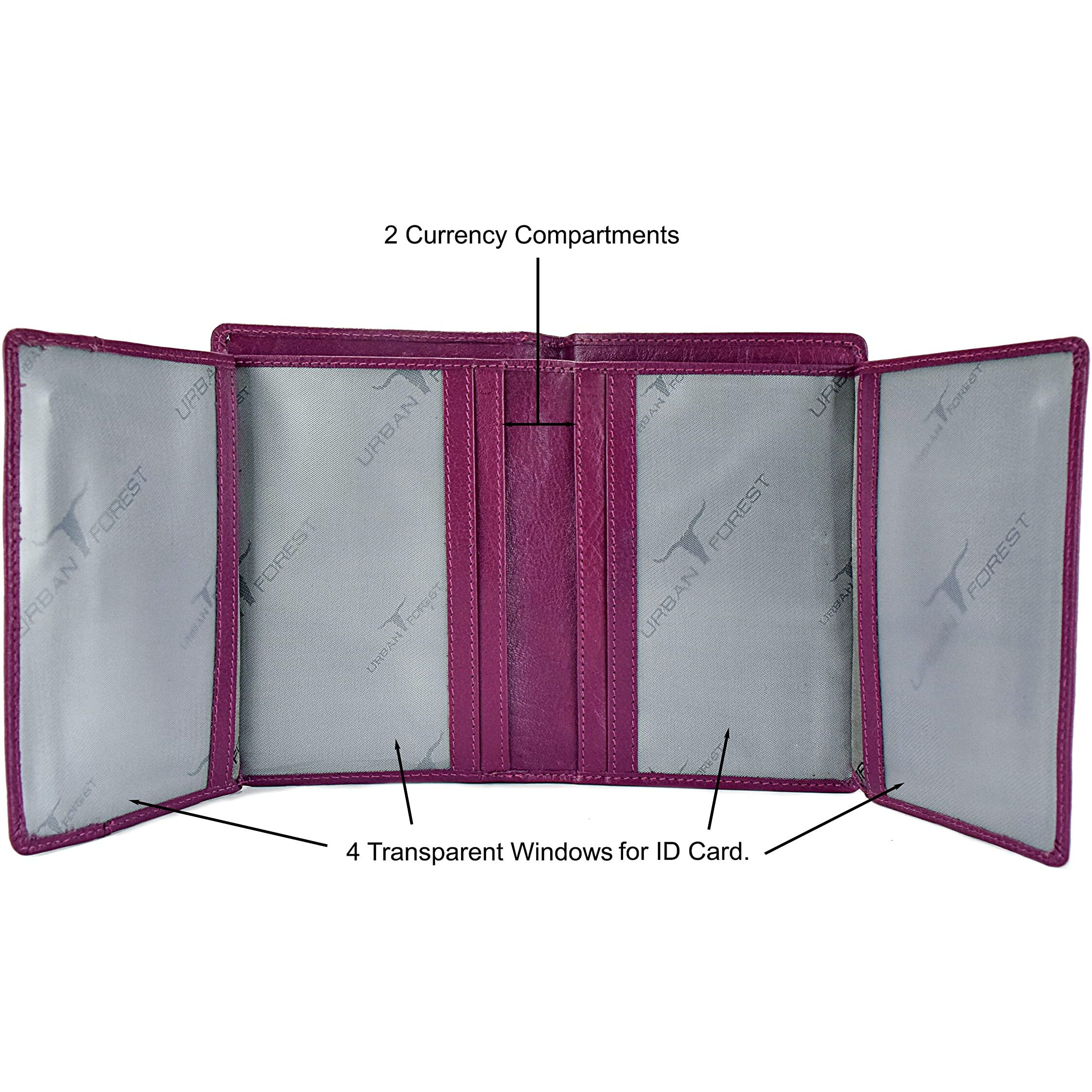 URBAN FOREST Tina Lilac Womens Leather Wallet