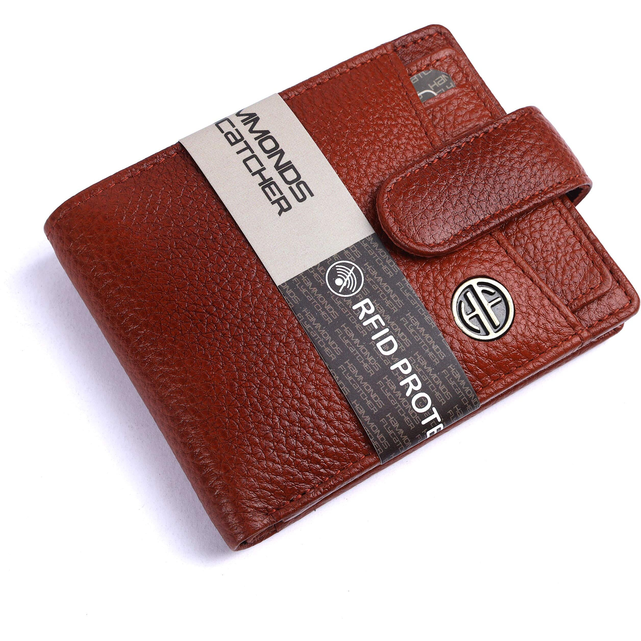 HAMMONDS FLYCATCHER Wallet for Men Leather Original, Men Wallet, Leather Wallet for Men Stylish, Mens Wallet Leather, Wallets for Man, 5 Card Slots, Purse for Men Branded, Gift for Men - Tan