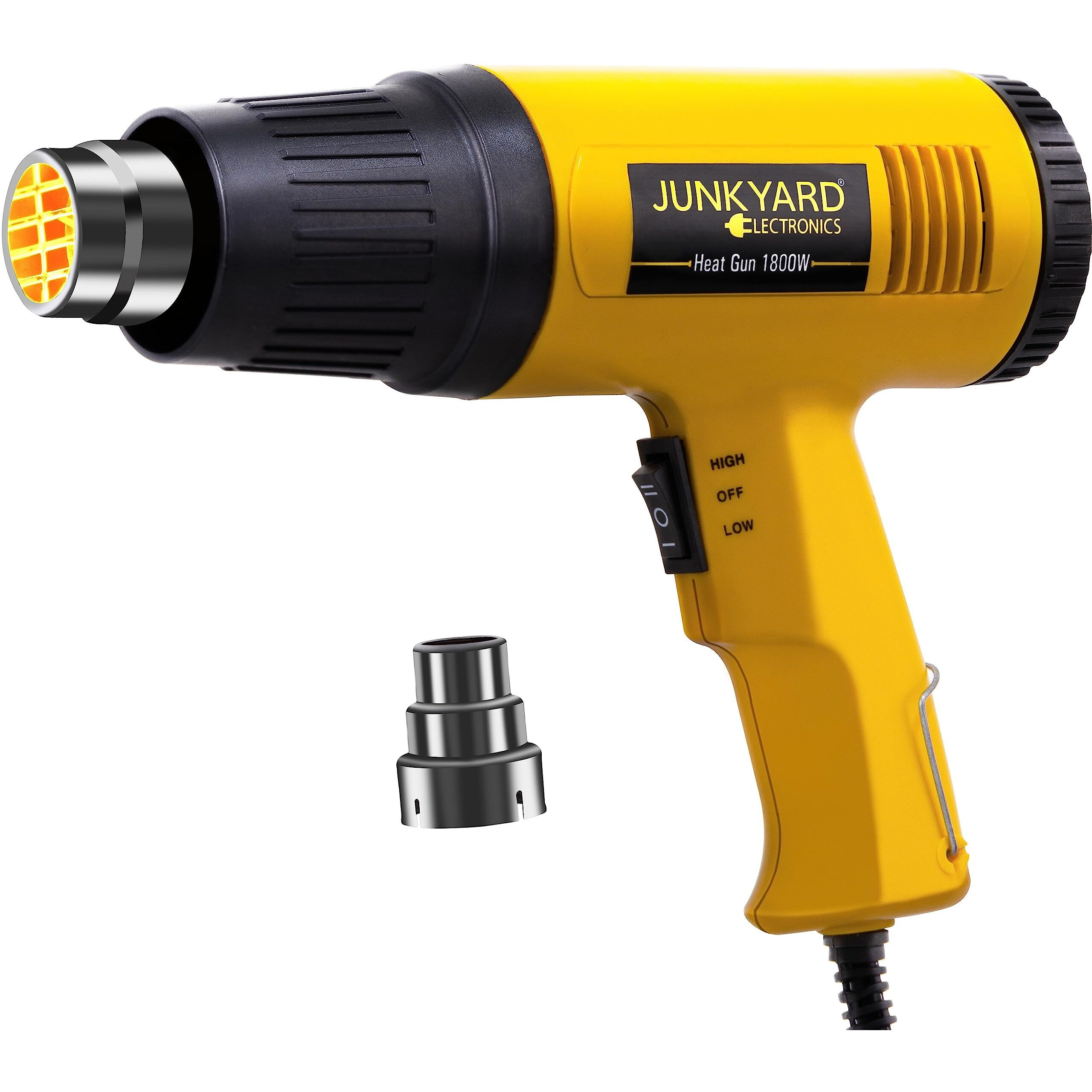 JUNKYARD 1800W Hot Air Heat Gun for Domestic and Industrial use.(Color Yellow)