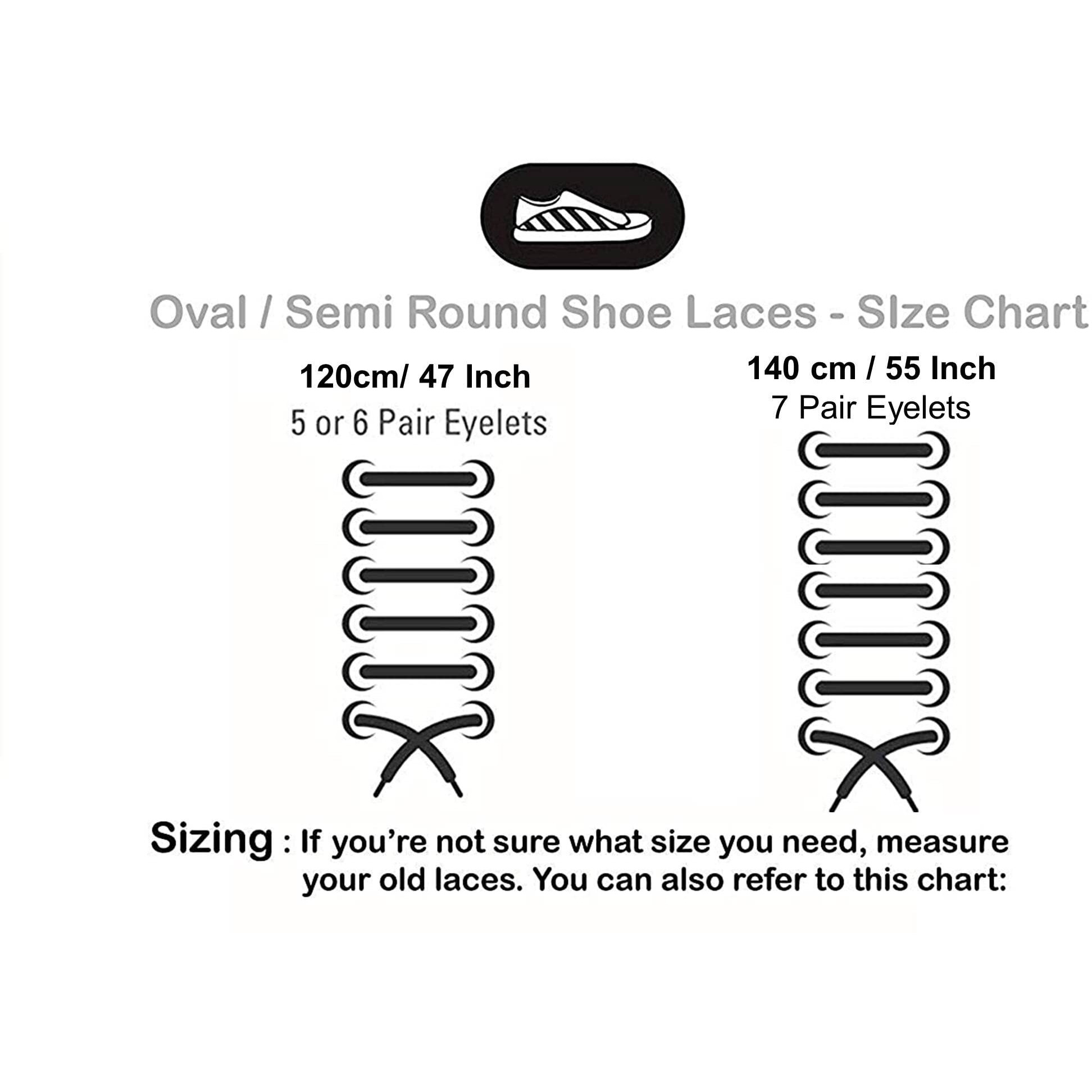 SHOESHINE Round Oval Shoe Lace 4 mm Thick Shoelace for Sport, Casual, Hiking, Sneaker Shoes & Boot
