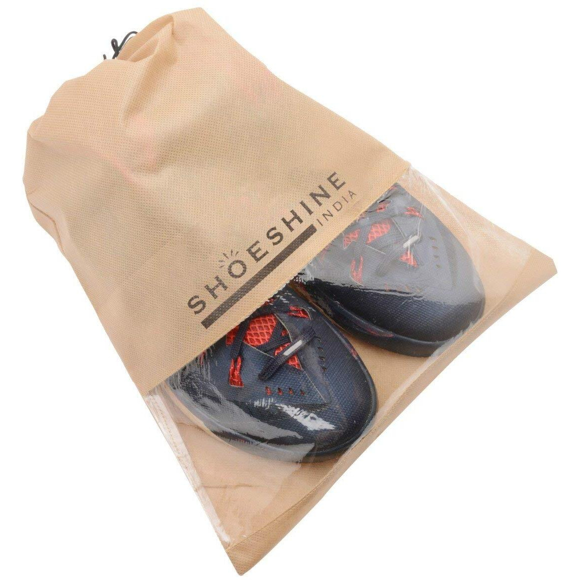 Shoeshine Shoe Bag for Travel & Storage Travel Organizer for Women & Men Travel Accessories Shoe Organizer Shoe Bags Pouches Travel Shoe Cover for Travelling Travel Essentials-Shoe Pouch-Pack of 6