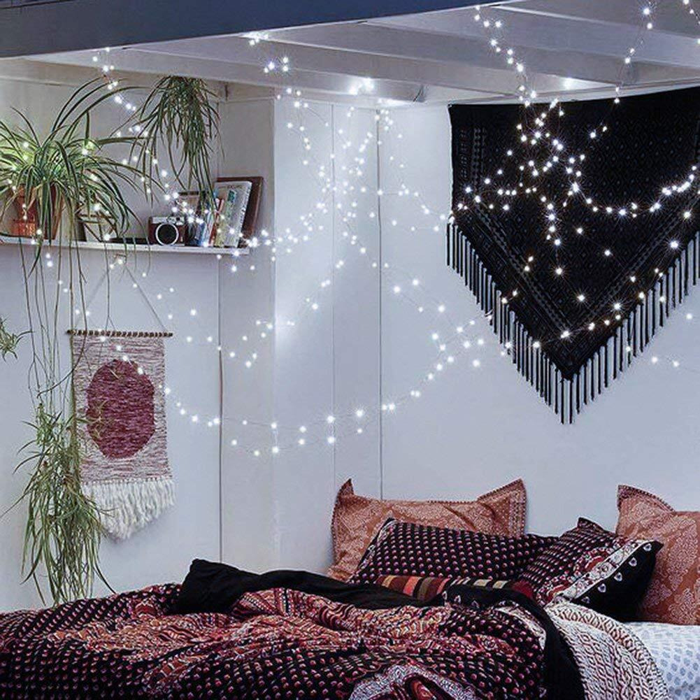 MANSAA Lights for Decoration | 18 Months Warranty | 10 Meter, 100 LEDs | Fairy Lights for Room Decoration, Led Lights for Decoration, Decoration Light, String Lights, USB Operated (White, Pack of 1)