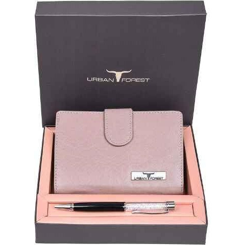 URBAN FOREST Tammy Du Rose Leather Wallet Combo Gift Set for Women