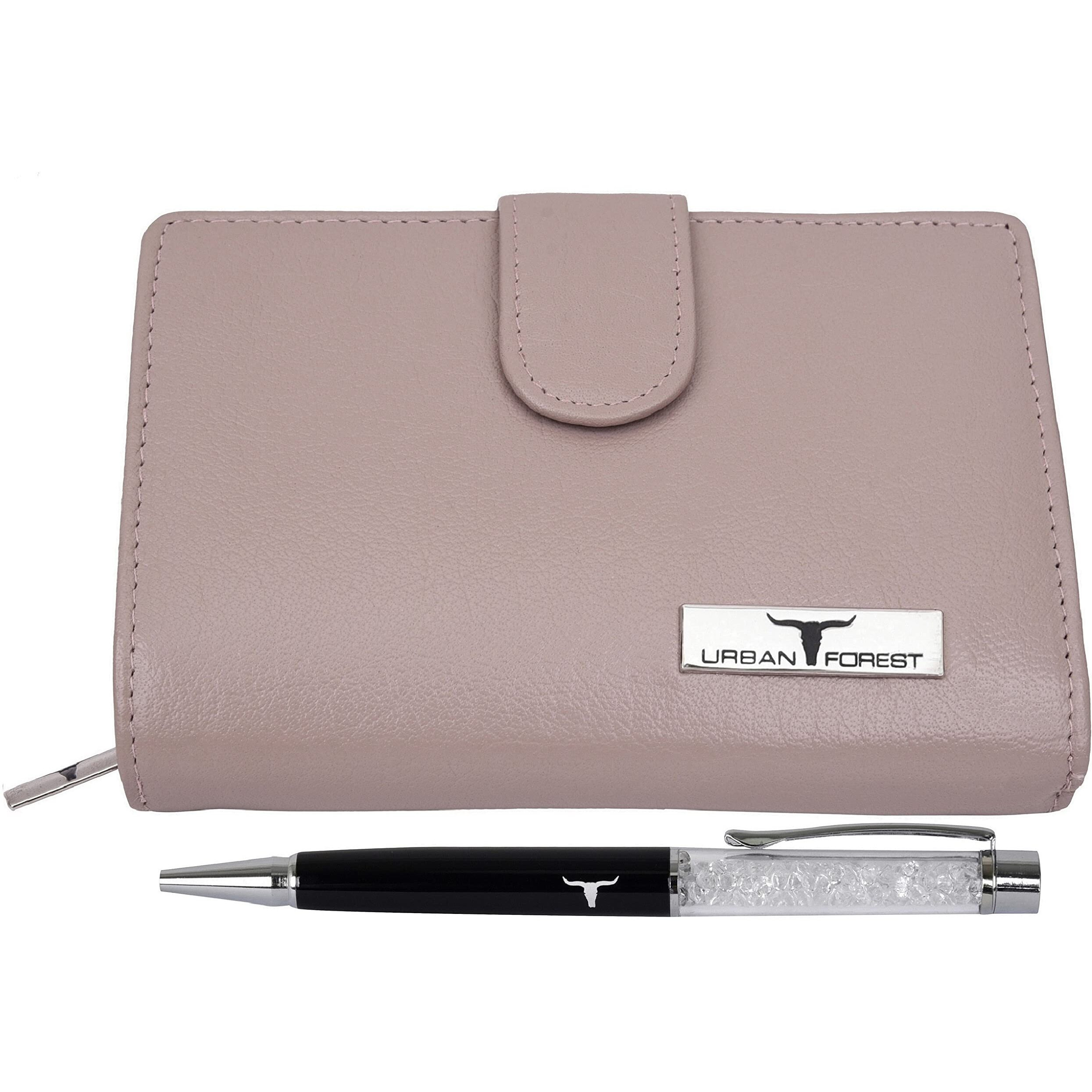 URBAN FOREST Tammy Du Rose Leather Wallet Combo Gift Set for Women
