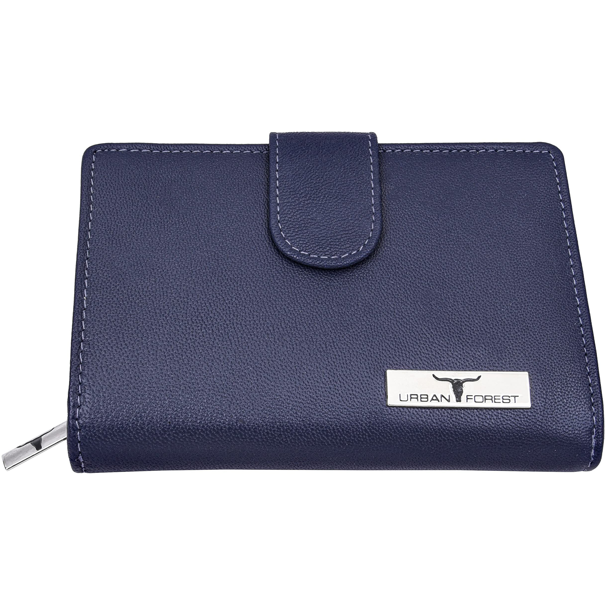 URBAN FOREST Tammy Blueberry Leather Wallet Combo Gift Set for Women