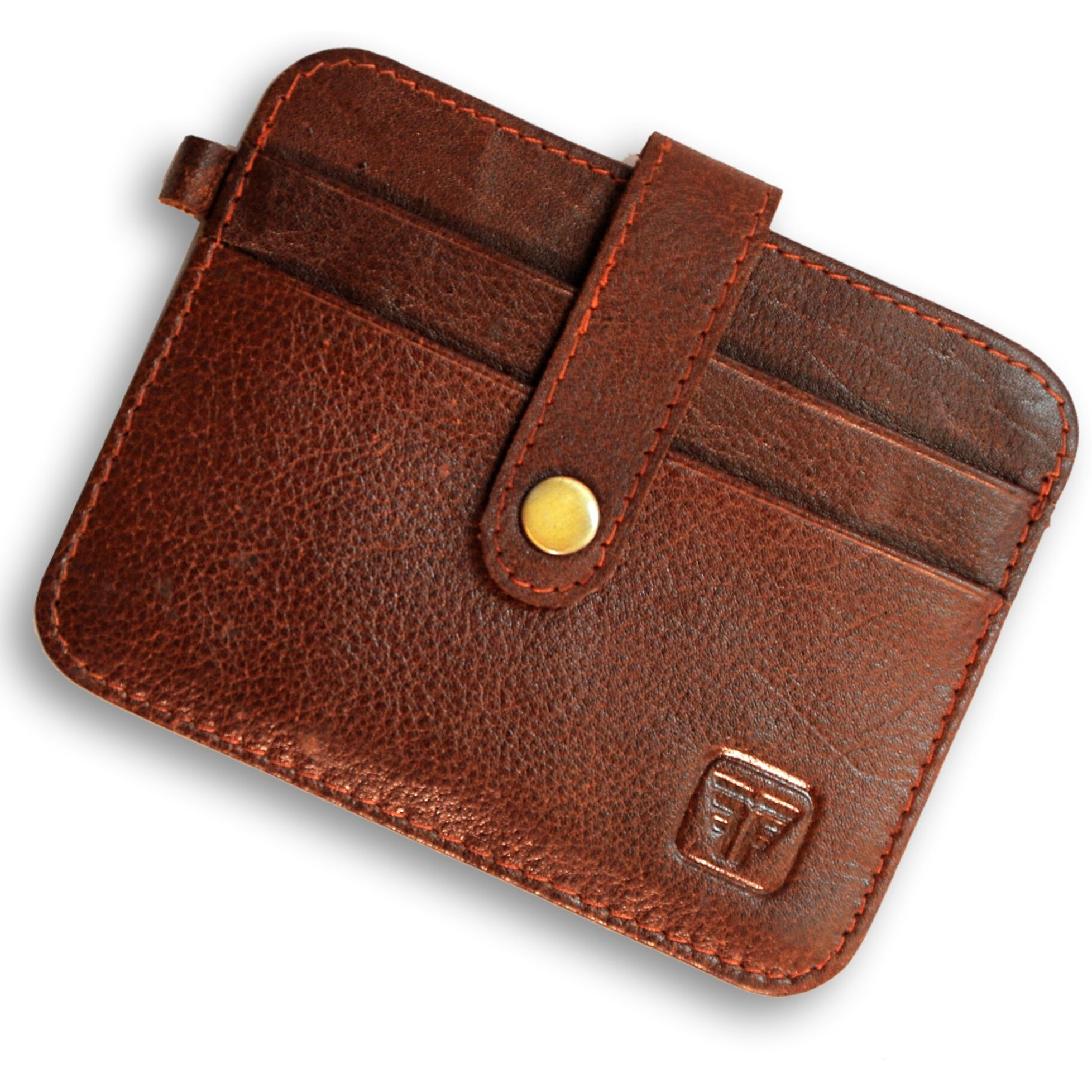 FASHION FREAK Card Holder for Men - Slim Leather Credit/ATM Card Wallet for Men