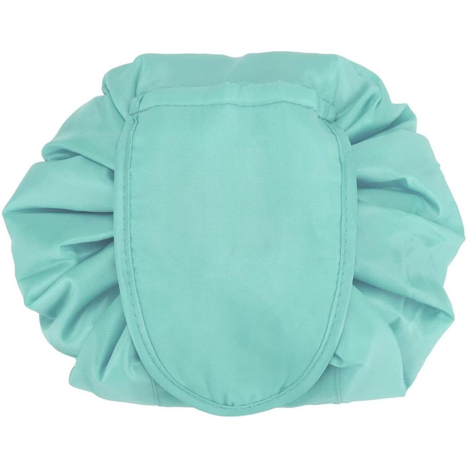 House of Quirk Lazy Cosmetic Multifunction Bag Drawstring Makeup Pouch Makeup Bags Toiletry Organizer for Women (Light Blue)