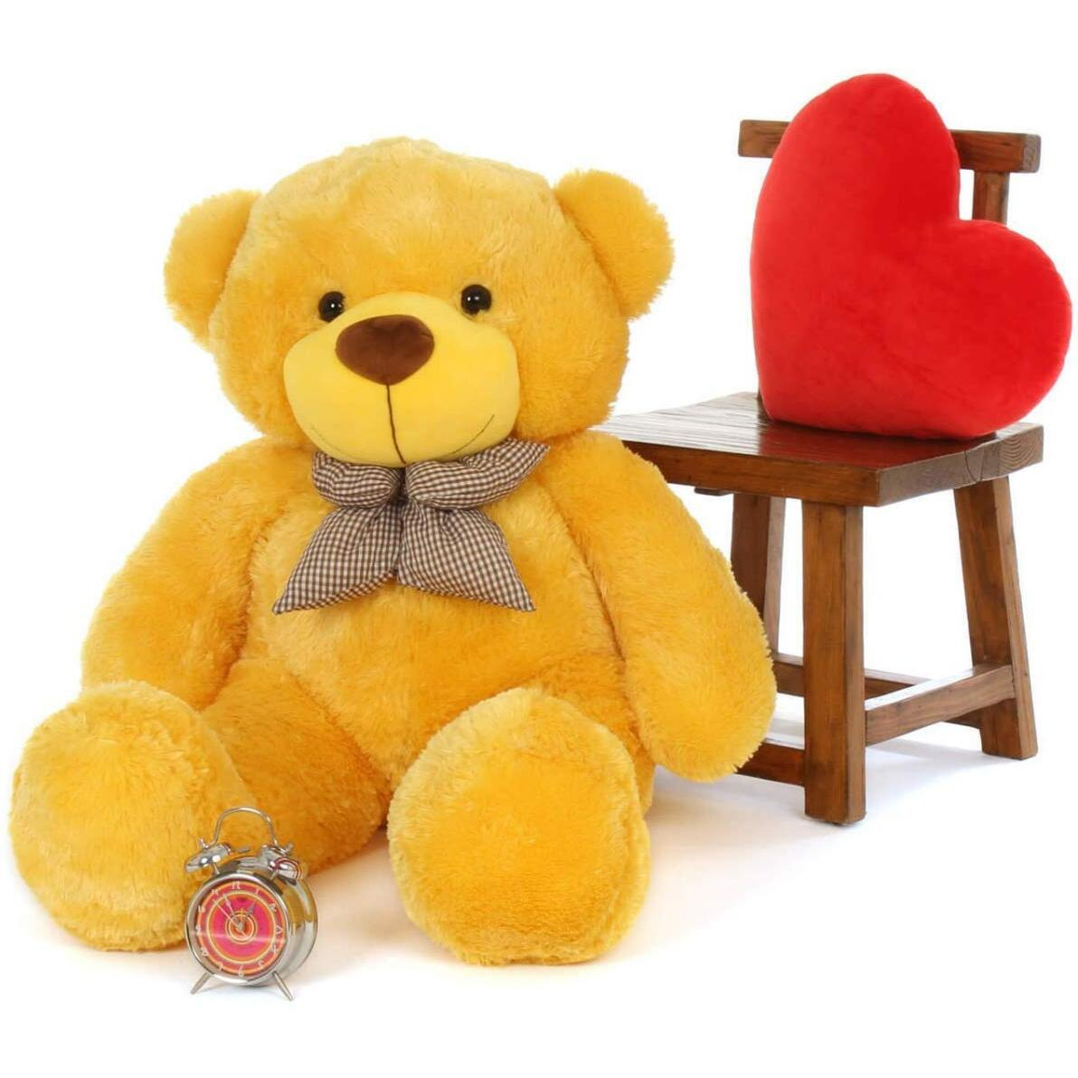 HUG  n  FEEL SOFT TOYS 4 Feet Yellow Giant Teddy Bear Soft, Plush, And Cuddly Stuffed Animal For Kids, Birthdays, Anniversaries, Valentine S Day, And Special Occasions Large Huggable
