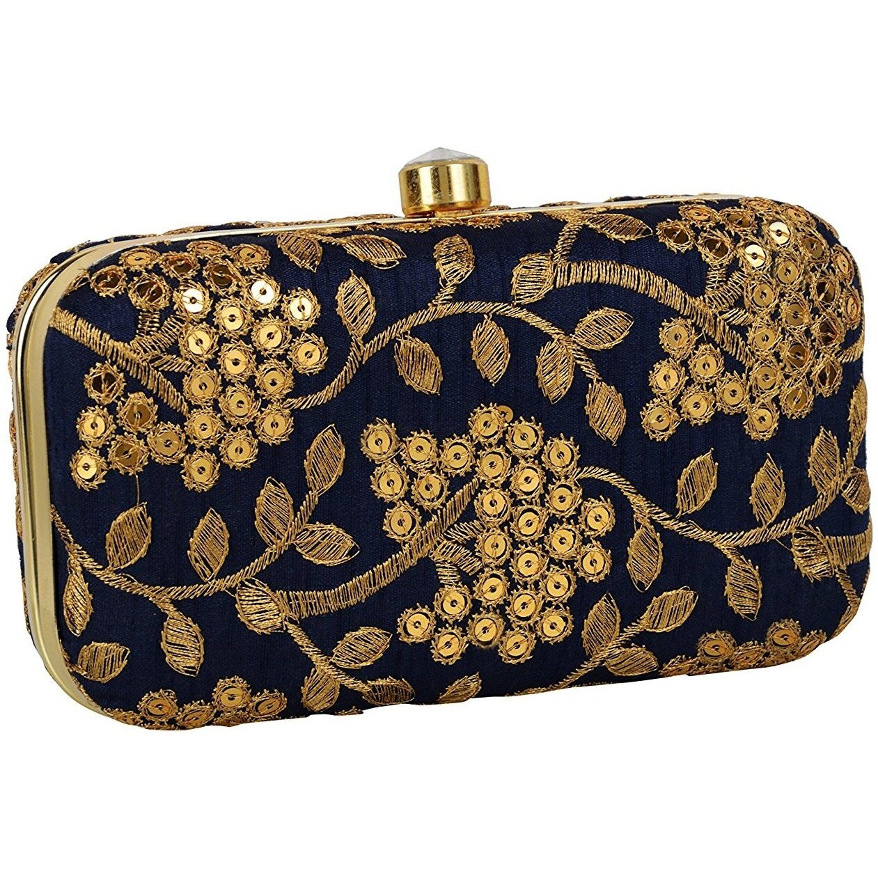 Tooba Women s Clutch (Blue)