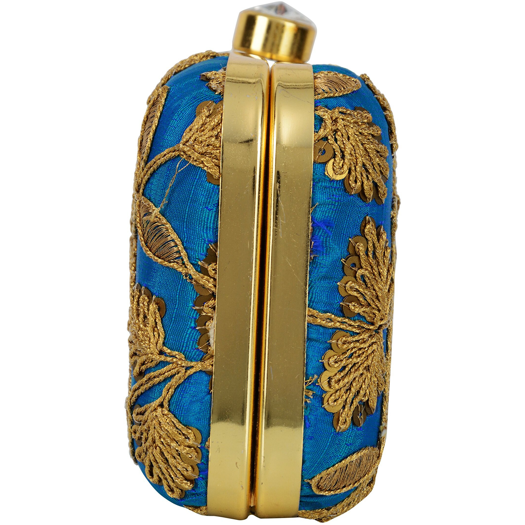 Tooba Women s Clutch (Azure Blue)