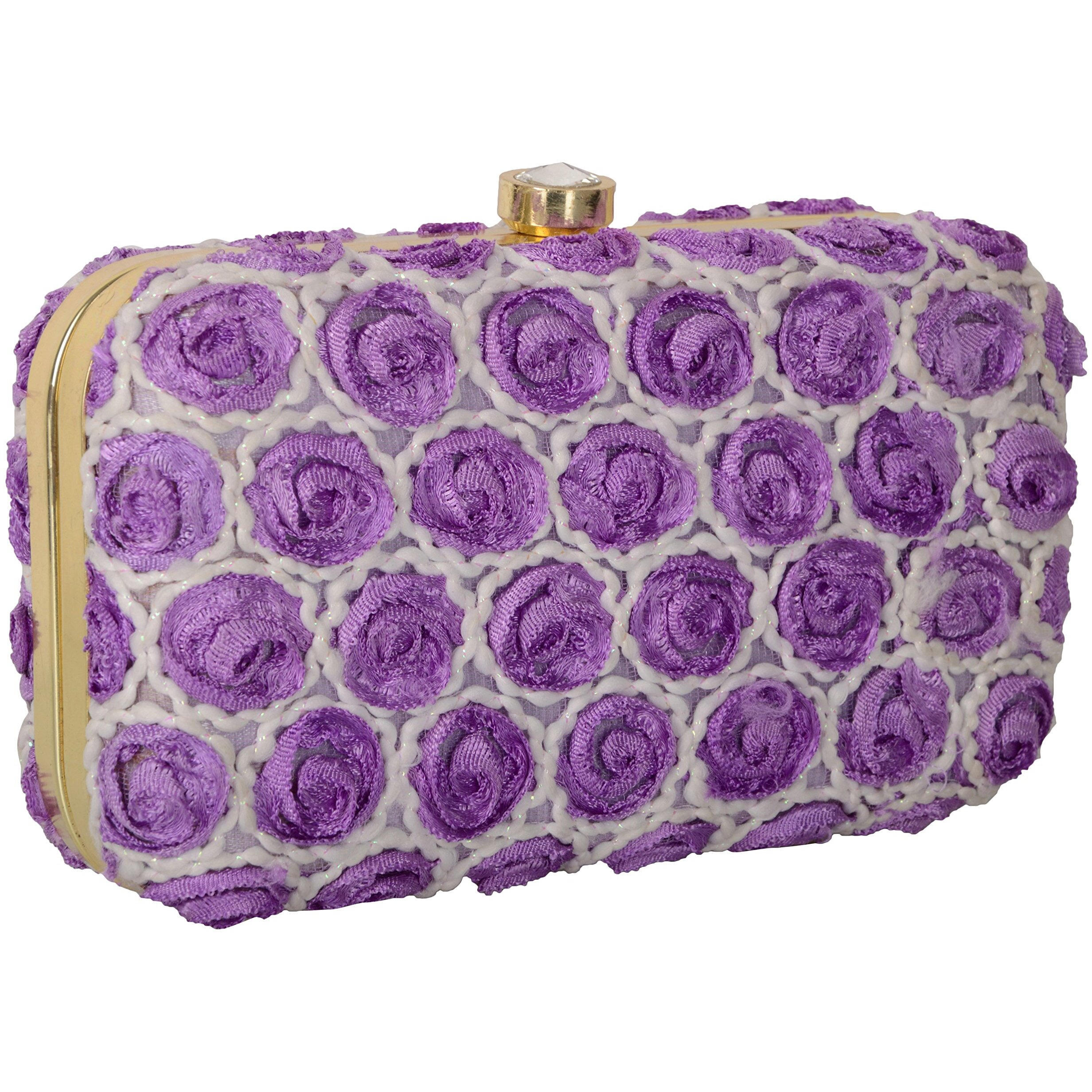 Tooba Women s Clutch (Purple)