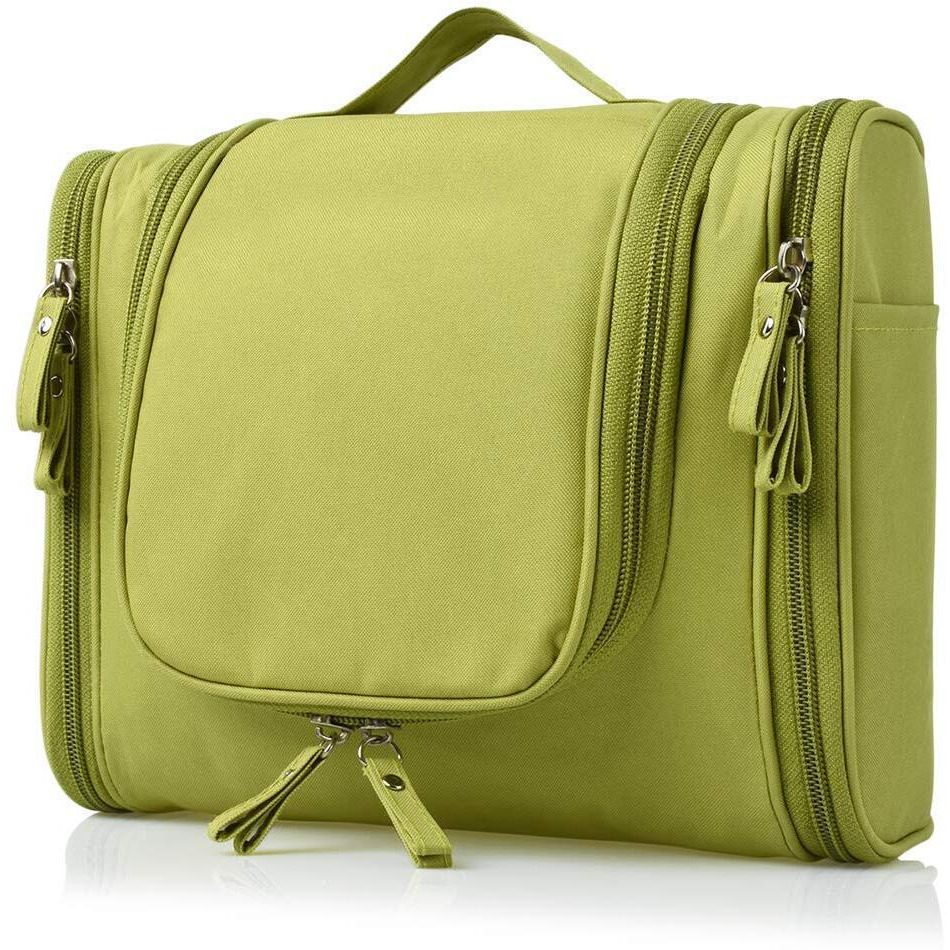 PETRICE Toiletry Bag for Women Makeup Pouch Waterproof Shower Wash Bag Cosmetic Organizer Case Travel Kit Pack with Hook (Green)