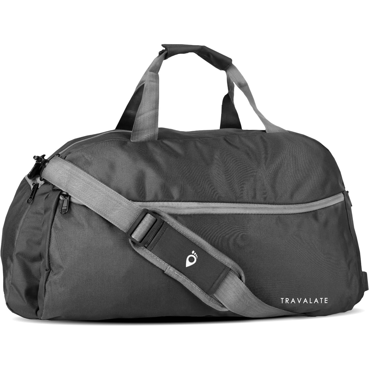 Travalate Polyester 45 L Multi Pocket Ultra Light Travel Duffle Bag Organizer for Men and Women (Grey, 20 X 18 X 11 Inch)