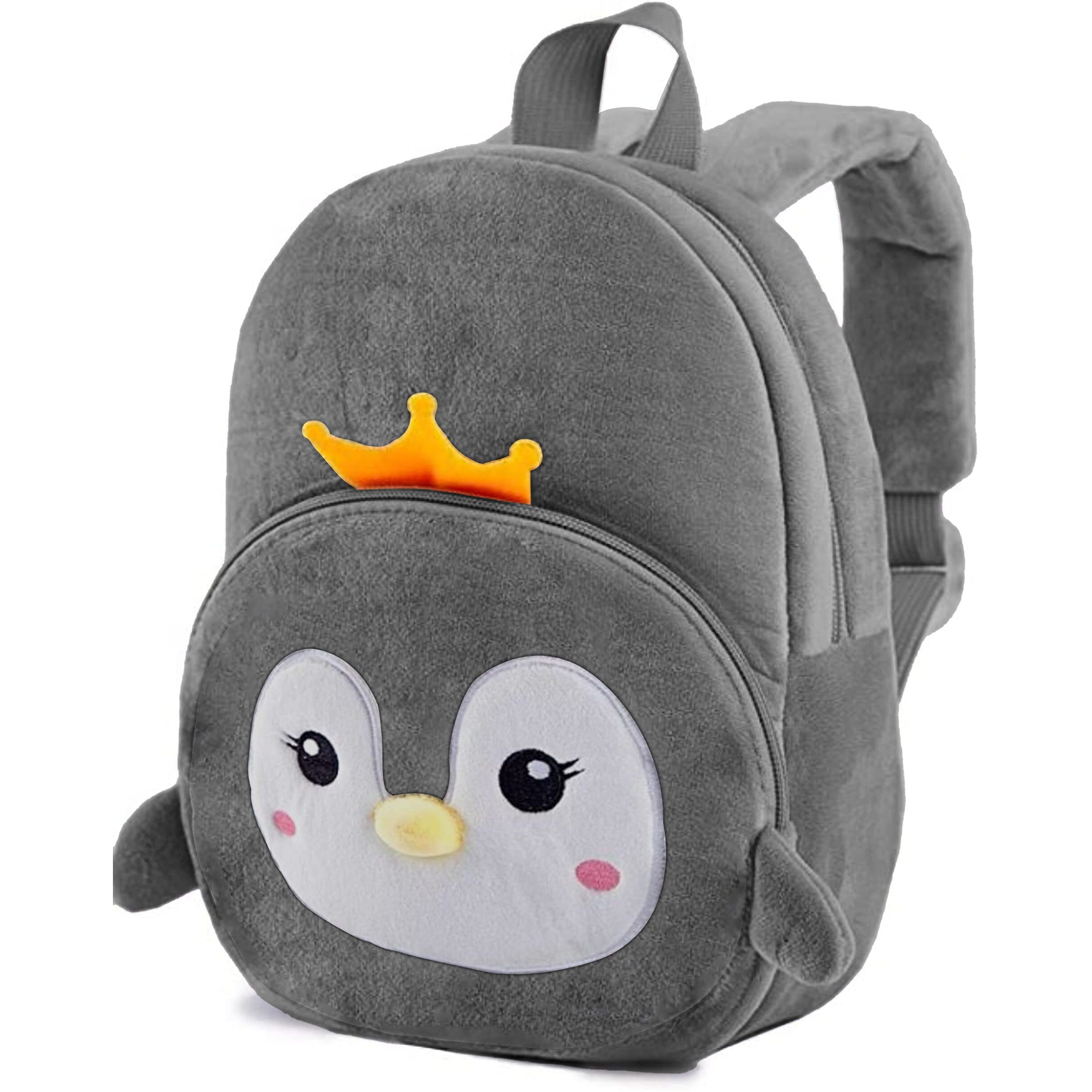 Frantic Kids Soft Cartoon Animal Travelling School Bag Soft Plush Standard Backpack Boys Girls Baby For 2 To 5 Years Baby/Boys/Girls Nursery,Preschool,Picnic(Fullbodyorangeelephant) Standard,10 Liter