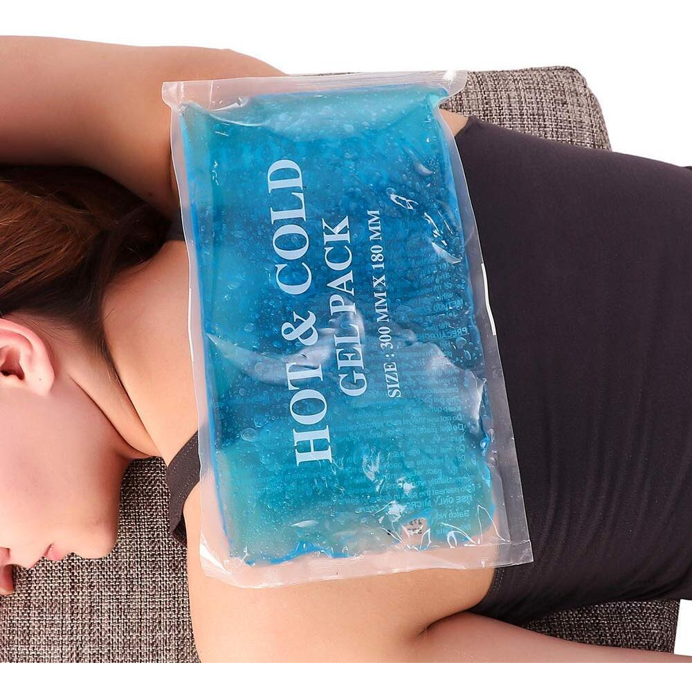 ONYXNEO Reusable Hot and Cold Gel Pack for Pain Relief - Multipurpose Hot/Cold Therapy Ice Pack (Large, 180mm X 300mm)