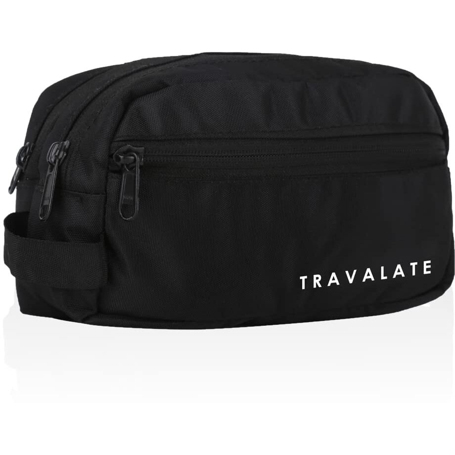 Travalate 9cms Polyester Toiletry Bag (Black_Tr1323)