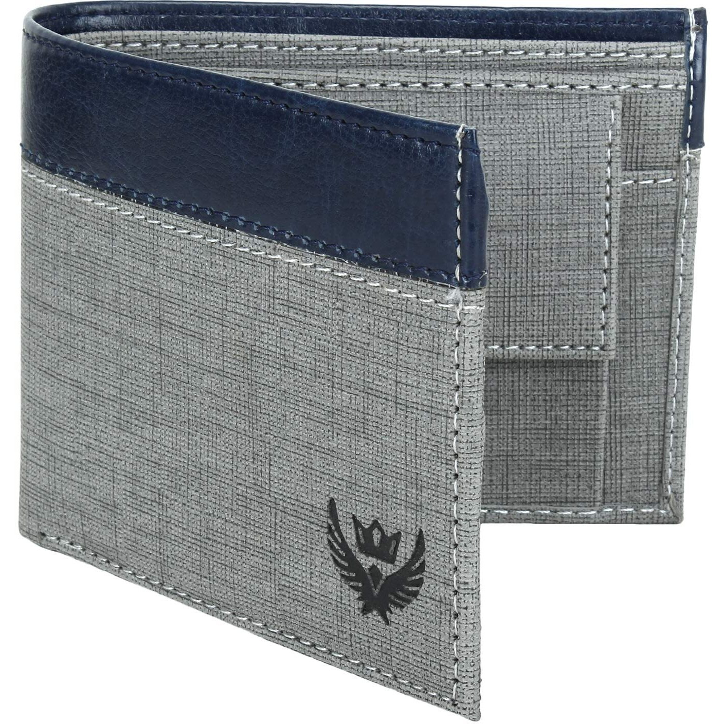 LORENZ fabric Casual Grey Wallet for Men|Wallet for Boys WL-15