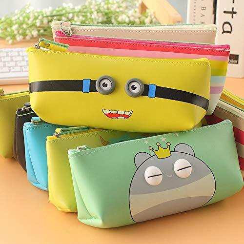 SILLYME 10 pcs Return Gifts Birthday Party for Kids - Soft Silicon School Pencil Pouch Stationary Case Box | Birthday Party Return Gift for Children - Birthday Return Gift for Kids Age 6-10 6-12