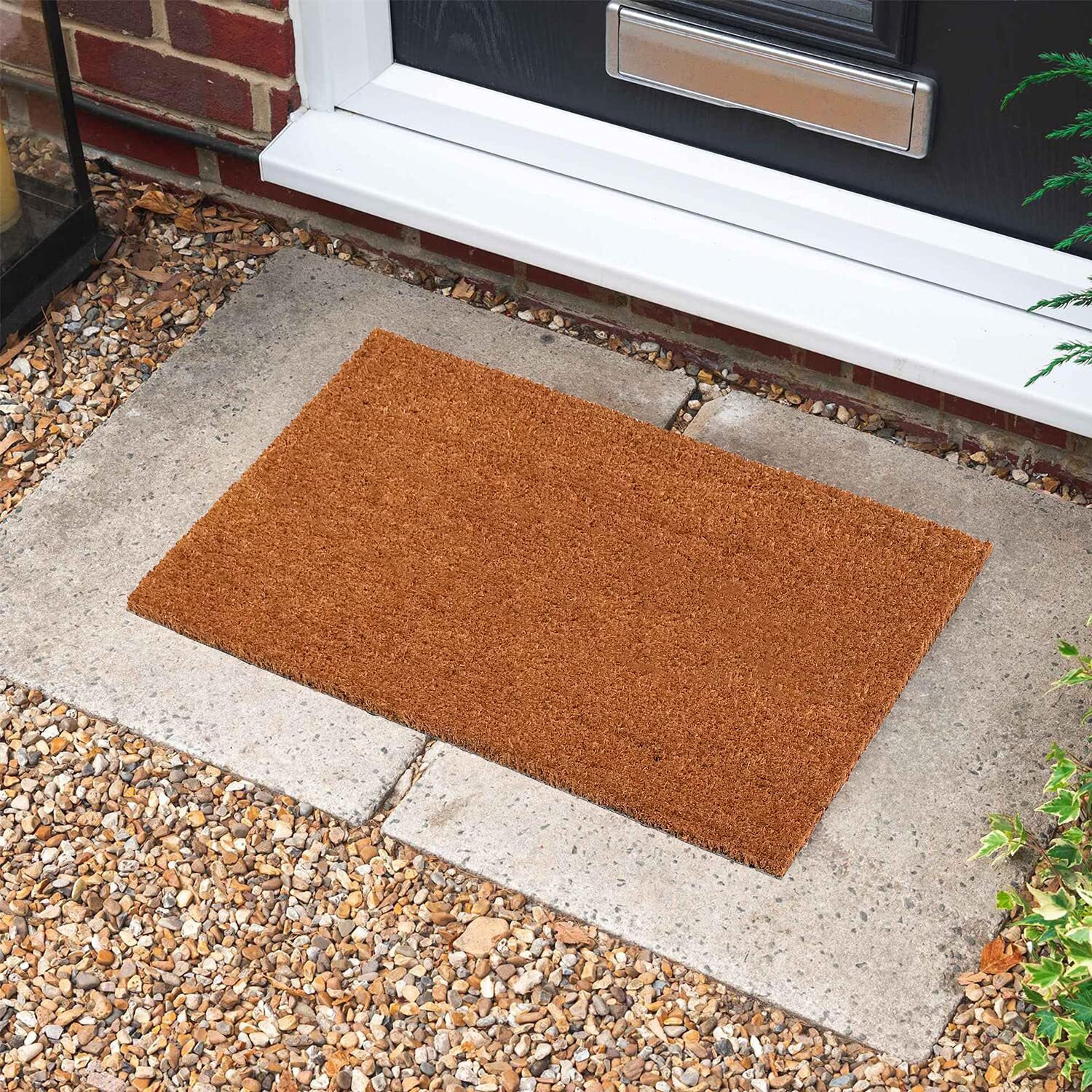 Onlymat Solid Rectangular Door Mat (Beige, Coir, 60 X 40Cm)